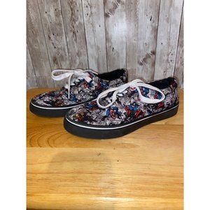 Marvel Avengers Lace Up Shoes Captain America Hulk Iron Man Size 7 Sneakers